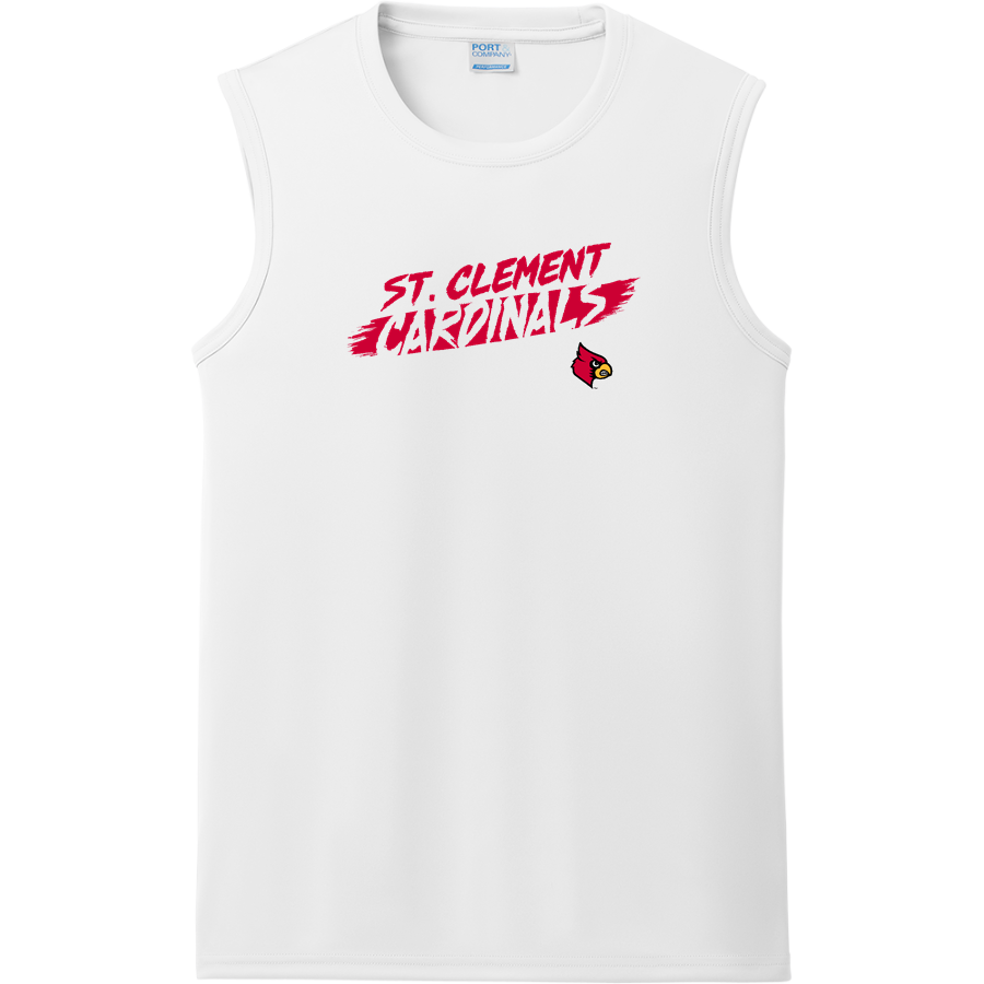 St. Clement Cardinals <span class="pdp-name-mascot">St. Clement School Cardinals</span> Port & Company Men's Performance Sleeveless Tee