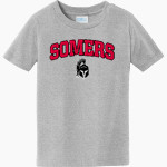 Somers Softball Spartans <span class="pdp-name-mascot">Somers Youth Softball Spartans</span> Port & Company Toddler Fan Favorite Tee Front Thumbnail