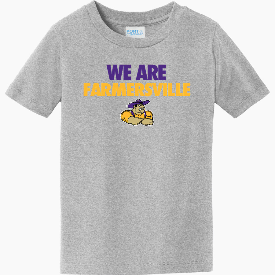 FARMERSVILLE HIGH SCHOOL FIGHTIN' FARMERS <span class="pdp-name-mascot">FARMERSVILLE FIGHTIN' FARMERS</span> Port & Company Toddler Fan Favorite Tee