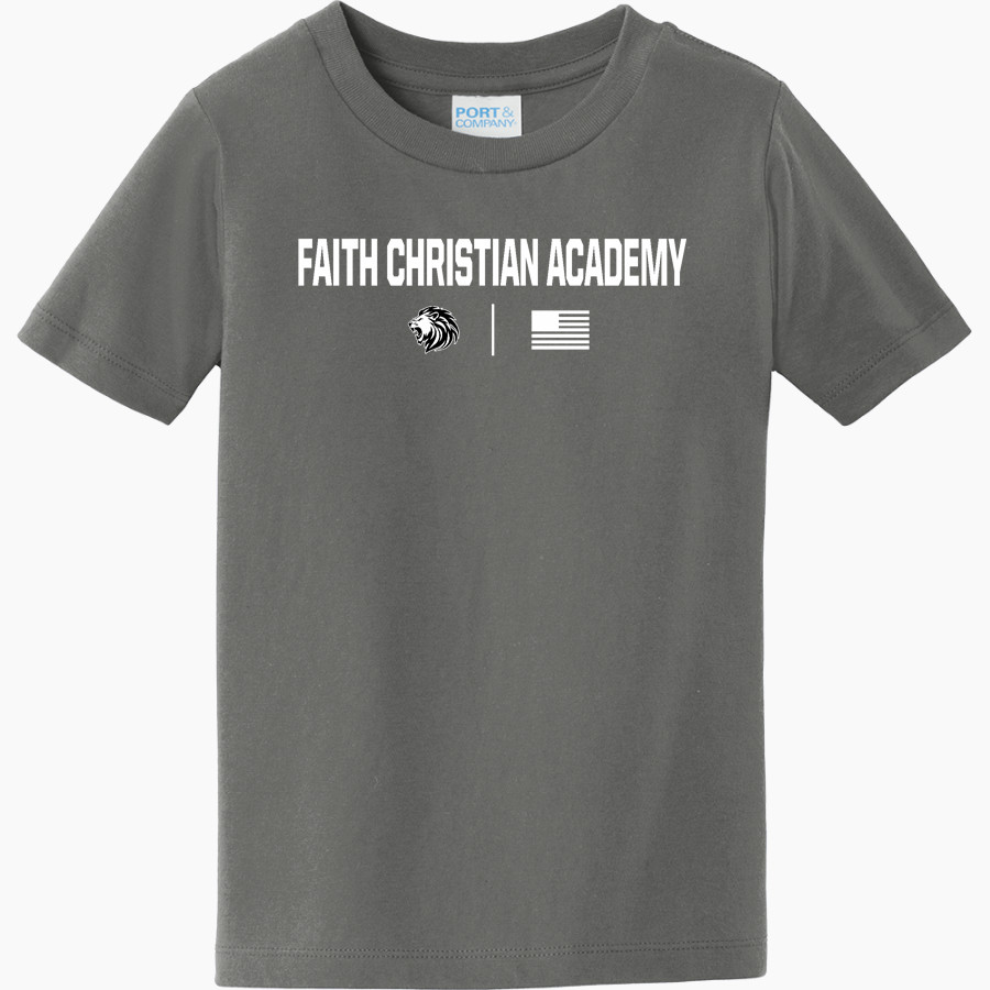 FAITH CHRISTIAN ACADEMY LIONS <span class="pdp-name-mascot">FAITH LIONS</span> Port & Company Toddler Fan Favorite Tee