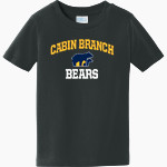 Cabin Branch Bears Port & Company Toddler Fan Favorite Tee Front Thumbnail
