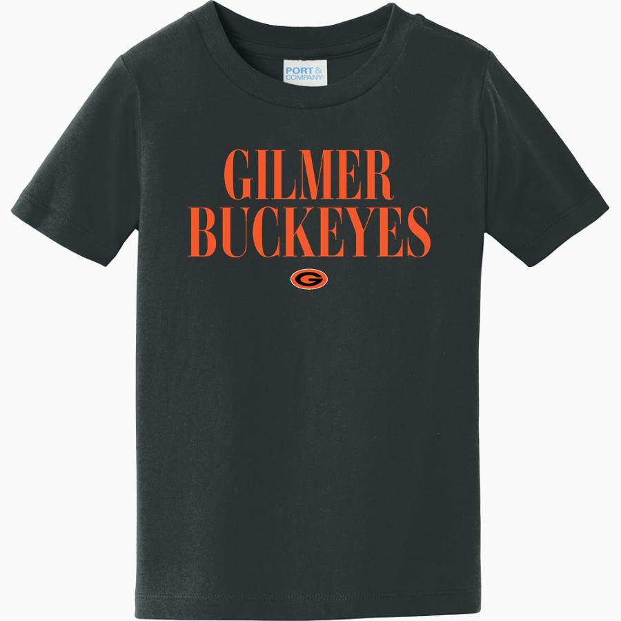 GILMER HIGH SCHOOL BUCKEYES <span class="pdp-name-mascot">GILMER BUCKEYES</span> Port & Company Toddler Fan Favorite Tee