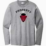 Chaffee Red Devils <span class="pdp-name-mascot">Chaffee Schools Red Devils</span> Port & Company Men's Long Sleeve Bouncer Tee Front Thumbnail