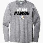 MADISON CENTRAL HIGH SCHOOL BLUE DEVILS Port & Company Men's Long Sleeve Bouncer Tee Front Thumbnail
