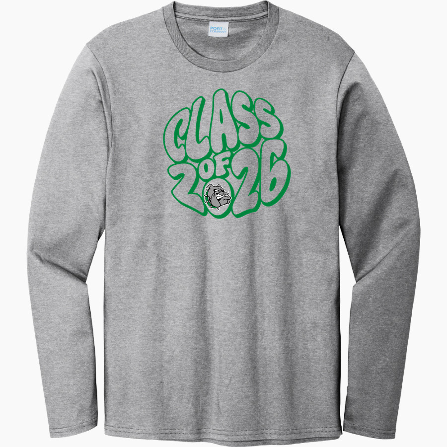 PROVO HIGH SCHOOL BULLDOGS <span class="pdp-name-mascot">PROVO BULLDOGS</span> Port & Company Men's Long Sleeve Bouncer Tee