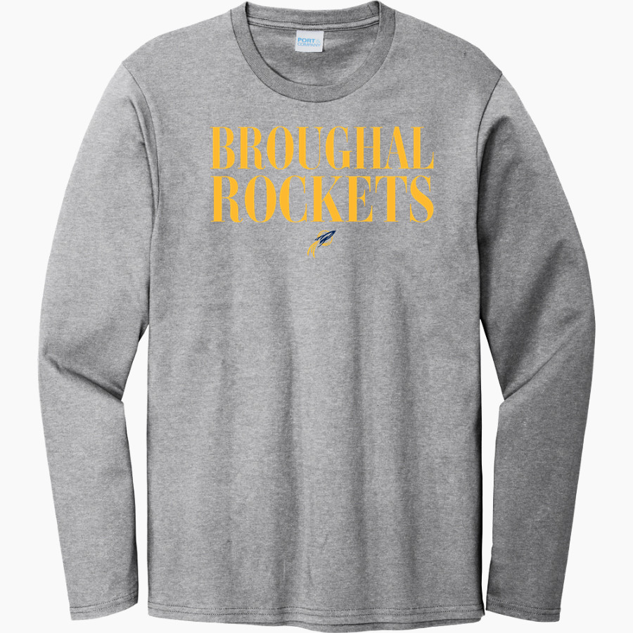 Broughal Rockets <span class="pdp-name-mascot">Broughal Rockets</span> Port & Company Men's Long Sleeve Bouncer Tee