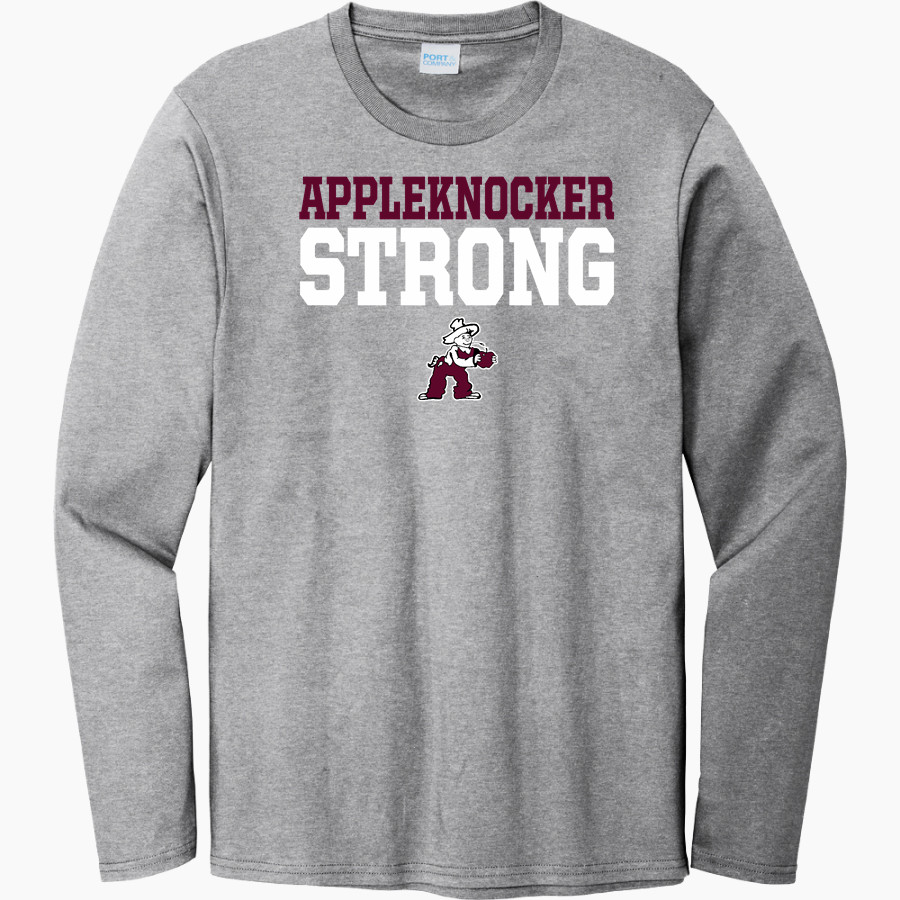 COBDEN HIGH SCHOOL APPLEKNOCKERS <span class="pdp-name-mascot">COBDEN APPLEKNOCKERS</span> Port & Company Men's Long Sleeve Bouncer Tee
