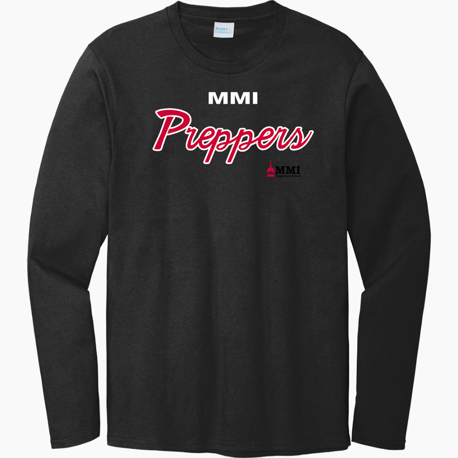 MMI PREPARATORY SCHOOL PREPPERS Port & Company Men's Long Sleeve Bouncer Tee