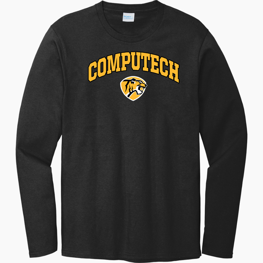 Computech Tigers <span class="pdp-name-mascot">Computech Middle School Tigers</span> Port & Company Men's Long Sleeve Bouncer Tee