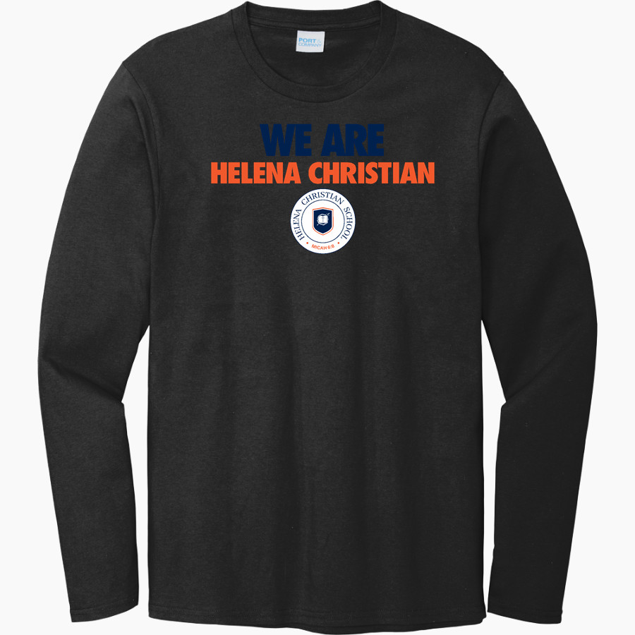 Helena Christian Rams <span class="pdp-name-mascot">Helena Christian School Rams</span> Port & Company Men's Long Sleeve Bouncer Tee
