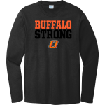 ONAGA HIGH SCHOOL BUFFALOES <span class="pdp-name-mascot">ONAGA BUFFALOES</span> Port & Company Men's Long Sleeve Bouncer Tee Front Thumbnail