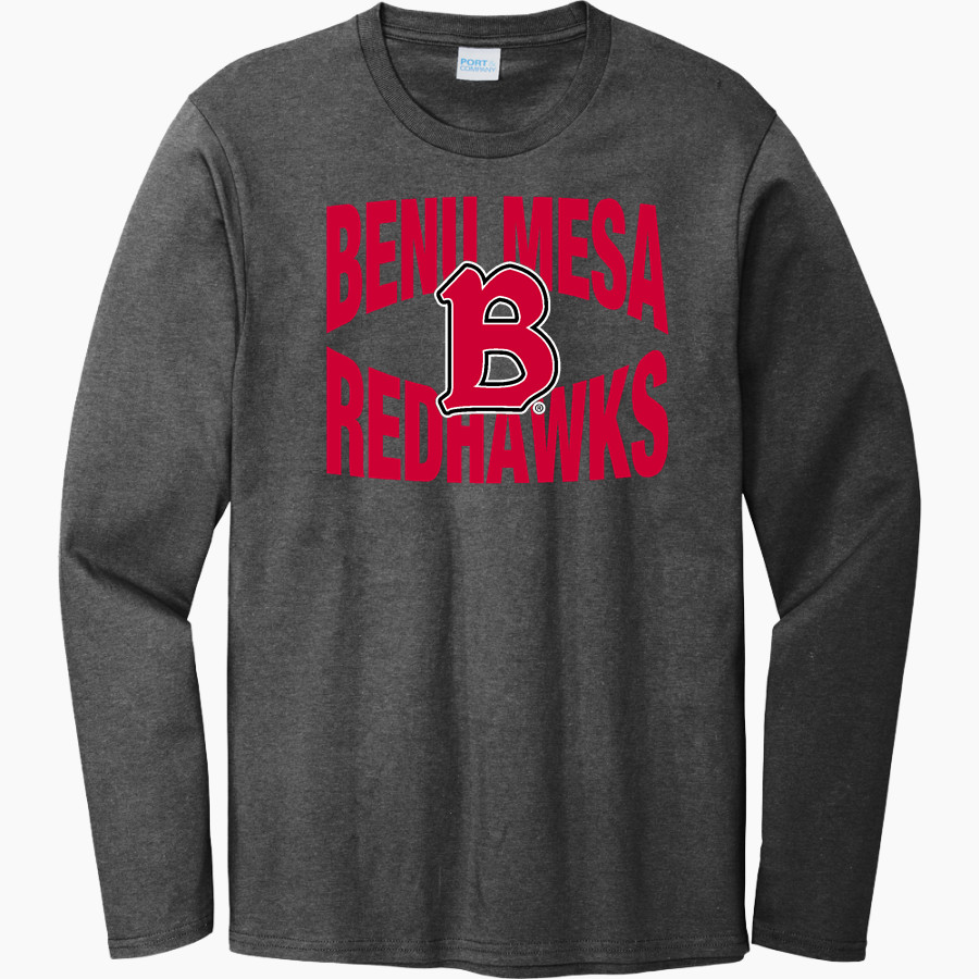 Benedictine University Mesa Redhawks Port & Company Men's Long Sleeve Bouncer Tee