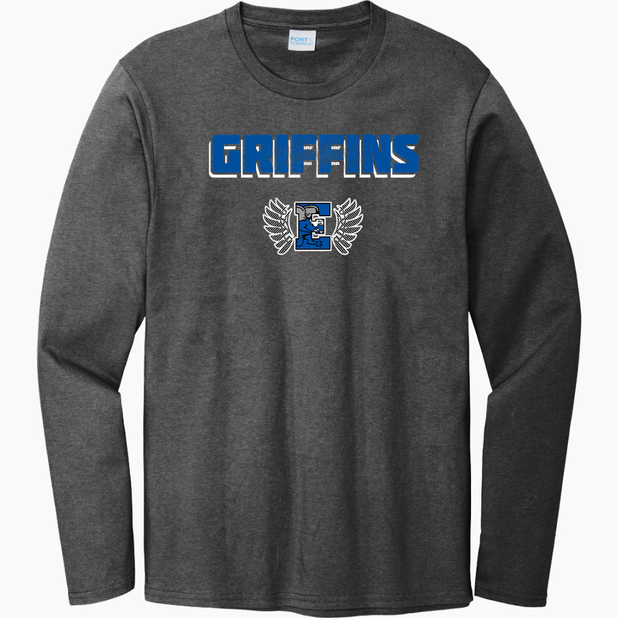 Lincoln-Way East Griffins <span class="pdp-name-mascot">Lincoln Way East High School Griffins</span> Port & Company Men's Long Sleeve Bouncer Tee