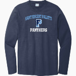 SAINT VINCENT PALLOTTI H S PANTHERS <span class="pdp-name-mascot">SAINT VINCENT PALLOTTI PANTHERS</span> Port & Company Men's Long Sleeve Bouncer Tee Front Thumbnail