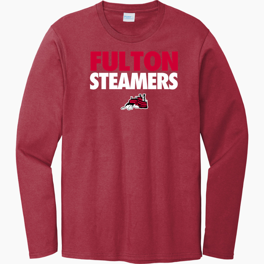 FULTON HIGH SCHOOL STEAMERS <span class="pdp-name-mascot">FULTON STEAMERS</span> Port & Company Men's Long Sleeve Bouncer Tee