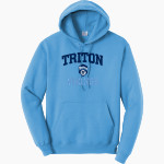 Triton Vikings <span class="pdp-name-mascot">Triton Regional Vikings</span> Port & Company Men's Core Fleece Pullover Hooded Sweatshirt Front Thumbnail