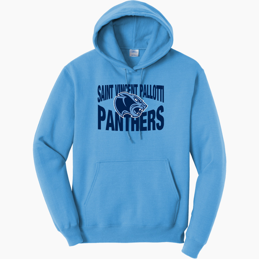 SAINT VINCENT PALLOTTI H S PANTHERS <span class="pdp-name-mascot">SAINT VINCENT PALLOTTI PANTHERS</span> Port & Company Men's Core Fleece Pullover Hooded Sweatshirt