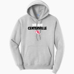 CENTERVILLE HIGH SCHOOL BULLDOGS <span class="pdp-name-mascot">CENTERVILLE BULLDOGS</span> Port & Company Men's Core Fleece Pullover Hooded Sweatshirt Front Thumbnail