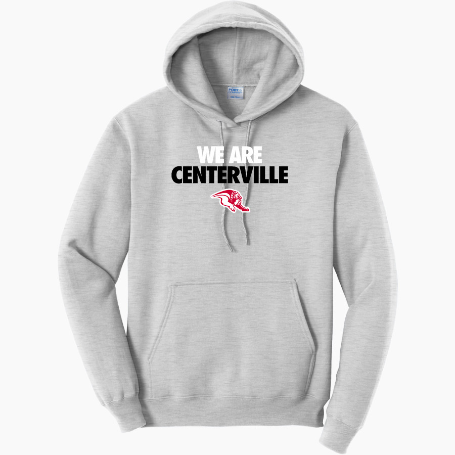 CENTERVILLE HIGH SCHOOL BULLDOGS <span class="pdp-name-mascot">CENTERVILLE BULLDOGS</span> Port & Company Men's Core Fleece Pullover Hooded Sweatshirt