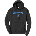 MacArthur Elementary Mustangs <span class="pdp-name-mascot">McArthur Elementary</span> Port & Company Men's Core Fleece Pullover Hooded Sweatshirt Front Thumbnail