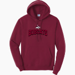 West Shore Christian Academy Bobcats <span class="pdp-name-mascot">West Shore Christian Academy Bobcats</span> Port & Company Men's Core Fleece Pullover Hooded Sweatshirt Front Thumbnail