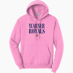 Warner Royals <span class="pdp-name-mascot">Warner Royals</span> Port & Company Men's Core Fleece Pullover Hooded Sweatshirt Front Thumbnail