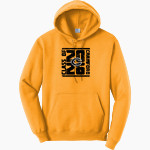 CRAWFORD HIGH SCHOOL PIRATES <span class="pdp-name-mascot">CRAWFORD PIRATES</span> Port & Company Men's Core Fleece Pullover Hooded Sweatshirt Front Thumbnail