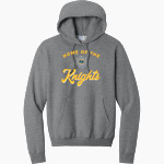 EAST NOBLE HIGH SCHOOL KNIGHTS <span class="pdp-name-mascot">EAST NOBLE KNIGHTS</span> Port & Company Men's Core Fleece Pullover Hooded Sweatshirt Front Thumbnail