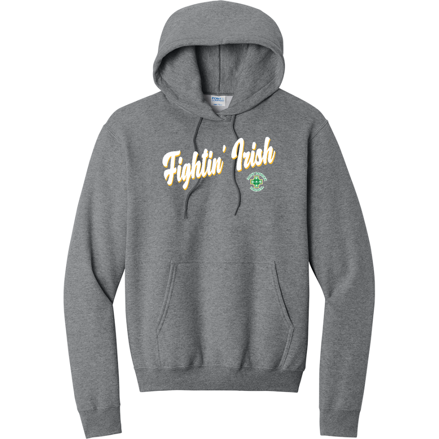 St. Patrick Fightin' Irish <span class="pdp-name-mascot">St. Patrick Fightin' Irish Men</span> Port & Company Men's Core Fleece Pullover Hooded Sweatshirt