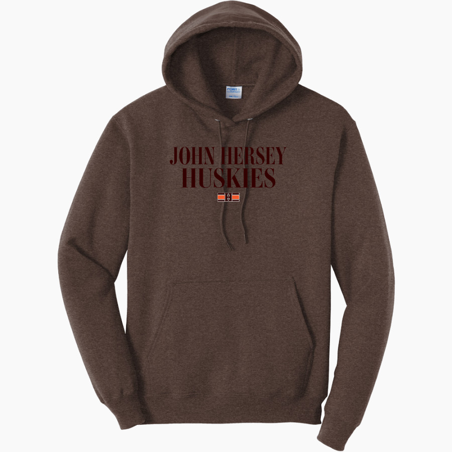 JOHN HERSEY HIGH SCHOOL HUSKIES <span class="pdp-name-mascot">JOHN HERSEY HUSKIES</span> Port & Company Men's Core Fleece Pullover Hooded Sweatshirt