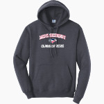 Model Secondary School for the Deaf Eagles Port & Company Men's Core Fleece Pullover Hooded Sweatshirt Front Thumbnail