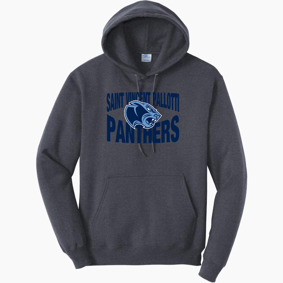 SAINT VINCENT PALLOTTI H S PANTHERS <span class="pdp-name-mascot">SAINT VINCENT PALLOTTI PANTHERS</span> Port & Company Men's Core Fleece Pullover Hooded Sweatshirt