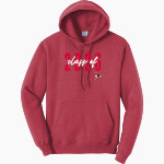 Eleva-Strum Cardinals <span class="pdp-name-mascot">Eleva-Strum Cardinals</span> Port & Company Men's Core Fleece Pullover Hooded Sweatshirt Front Thumbnail