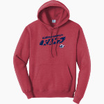Bluefield University Sideline Store <span class="pdp-name-mascot">Bluefield University</span> Port & Company Men's Core Fleece Pullover Hooded Sweatshirt Front Thumbnail
