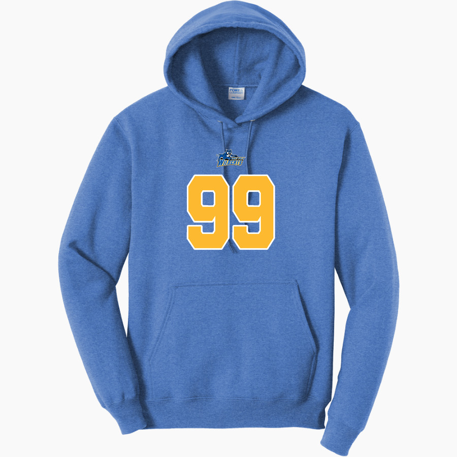 SUNY POLYTECHNIC INSTITUTE Wildcats Port & Company Men's Core Fleece Pullover Hooded Sweatshirt