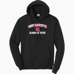 West Lafayette Jr-Sr High School Red Devils Online Store Port & Company Men's Core Fleece Pullover Hooded Sweatshirt Front Thumbnail