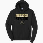 SEGUIN HIGH SCHOOL MATADORS <span class="pdp-name-mascot">SEGUIN MATADORS</span> Port & Company Men's Core Fleece Pullover Hooded Sweatshirt Front Thumbnail