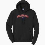 Wiggs Wolverines <span class="pdp-name-mascot">Wiggs Wolverines</span> Port & Company Men's Core Fleece Pullover Hooded Sweatshirt Front Thumbnail