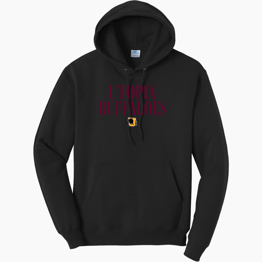 UTOPIA HIGH SCHOOL BUFFALOES <span class="pdp-name-mascot">UTOPIA BUFFALOES</span> Port & Company Men's Core Fleece Pullover Hooded Sweatshirt