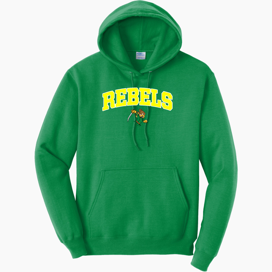 Ross Rebels <span class="pdp-name-mascot">Ross Rebels</span> Port & Company Men's Core Fleece Pullover Hooded Sweatshirt