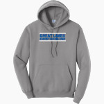 GLCC Crusaders <span class="pdp-name-mascot">Great Lakes Christian College Crusaders</span> Port & Company Men's Core Fleece Pullover Hooded Sweatshirt Front Thumbnail