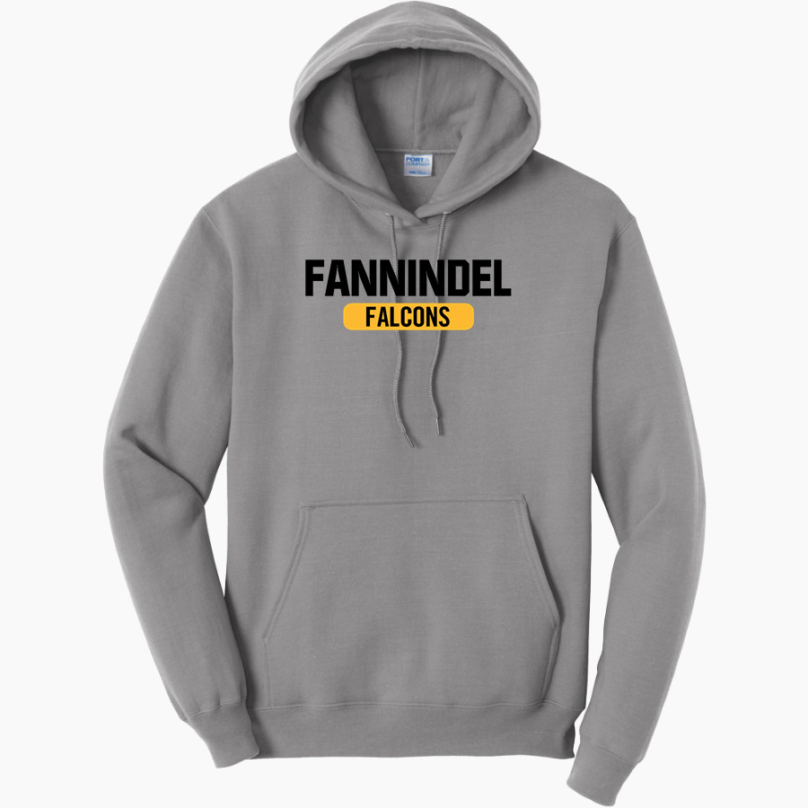 Fannindel Falcons <span class="pdp-name-mascot">Fannindel Falcons</span> Port & Company Men's Core Fleece Pullover Hooded Sweatshirt