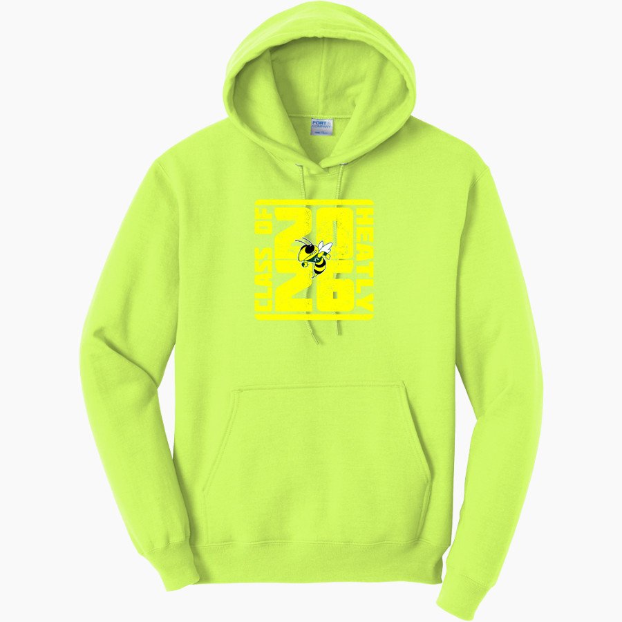 Heatly Hornets <span class="pdp-name-mascot">Heatly Hornets</span> Port & Company Men's Core Fleece Pullover Hooded Sweatshirt