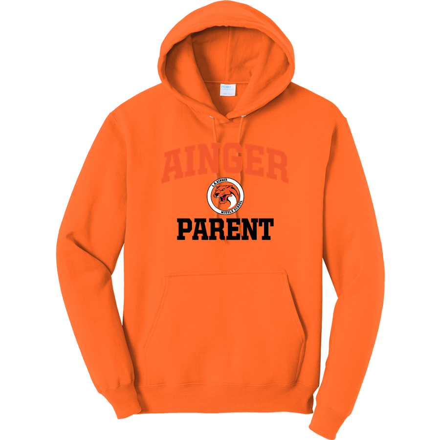 Ainger Cougars <span class="pdp-name-mascot">Ainger Cougars</span> Port & Company Men's Core Fleece Pullover Hooded Sweatshirt
