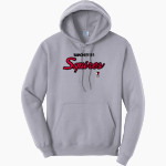 MANCHESTER HIGH SCHOOL SQUIRES Port & Company Men's Core Fleece Pullover Hooded Sweatshirt Front Thumbnail