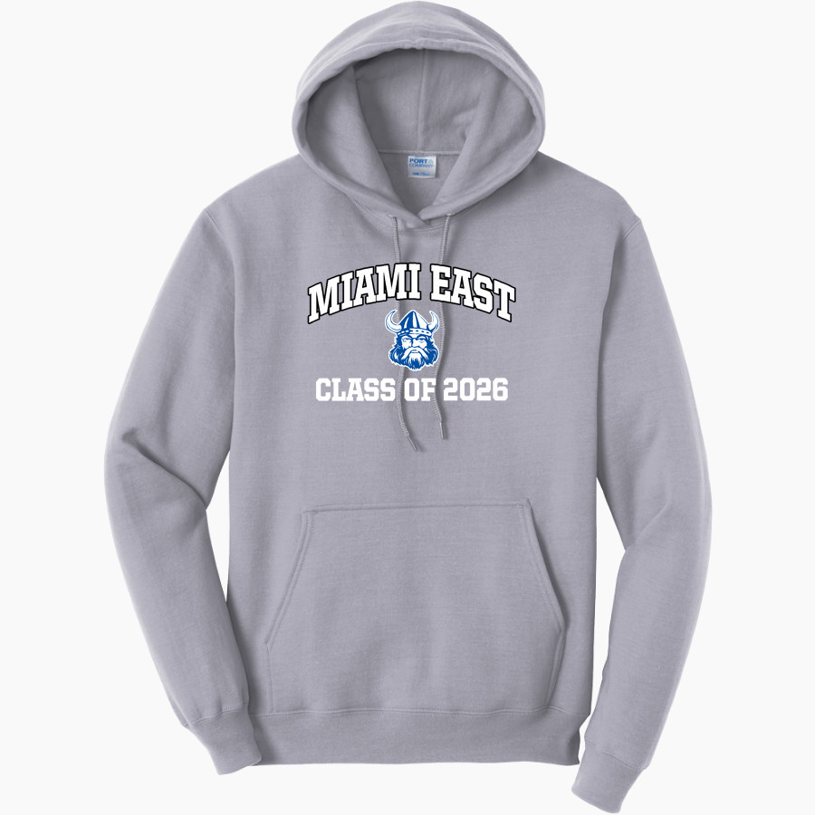 MIAMI EAST HIGH SCHOOL VIKINGS <span class="pdp-name-mascot">MIAMI EAST VIKINGS</span> Port & Company Men's Core Fleece Pullover Hooded Sweatshirt