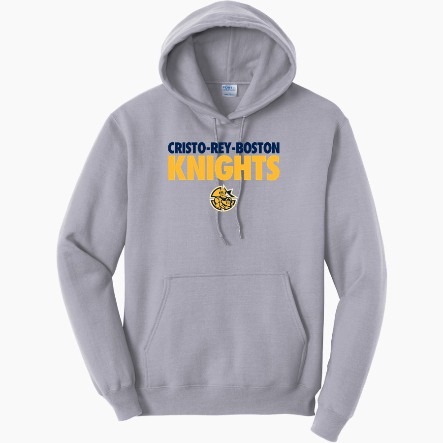CRISTO-REY-BOSTON HIGH SCHOOL Knights <span class="pdp-name-mascot">CRISTO - REY-BOSTON PANTHERS</span> Port & Company Men's Core Fleece Pullover Hooded Sweatshirt