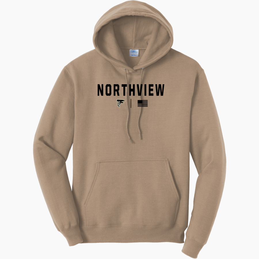 Northview Falcons <span class="pdp-name-mascot">Northview Middle School Falcons</span> Port & Company Men's Core Fleece Pullover Hooded Sweatshirt
