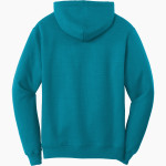 University Prep Mustangs Port & Company Men's Core Fleece Pullover Hooded Sweatshirt Back Thumbnail