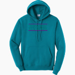 Emerald Coast Stingrays <span class="pdp-name-mascot">Emerald Coast Stingrays</span> Port & Company Men's Core Fleece Pullover Hooded Sweatshirt Front Thumbnail
